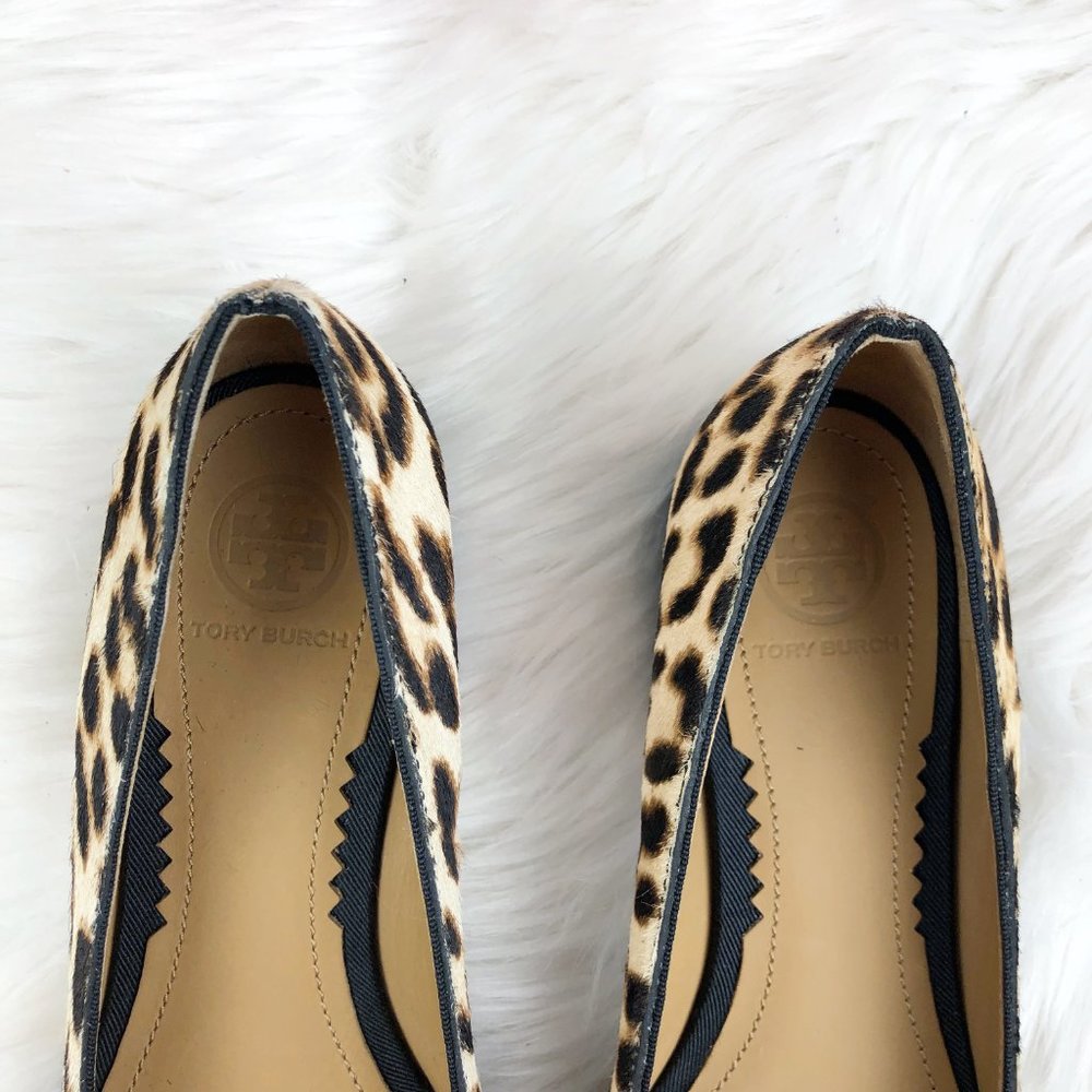 TORY BURCH  GIGI LEOPARD POINTED BALLET FLATS - Picture 10 of 16